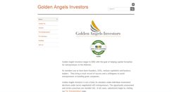 Desktop Screenshot of goldenangelsinvestors.com