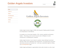 Tablet Screenshot of goldenangelsinvestors.com
